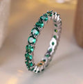EMERALD ETERNITY RING